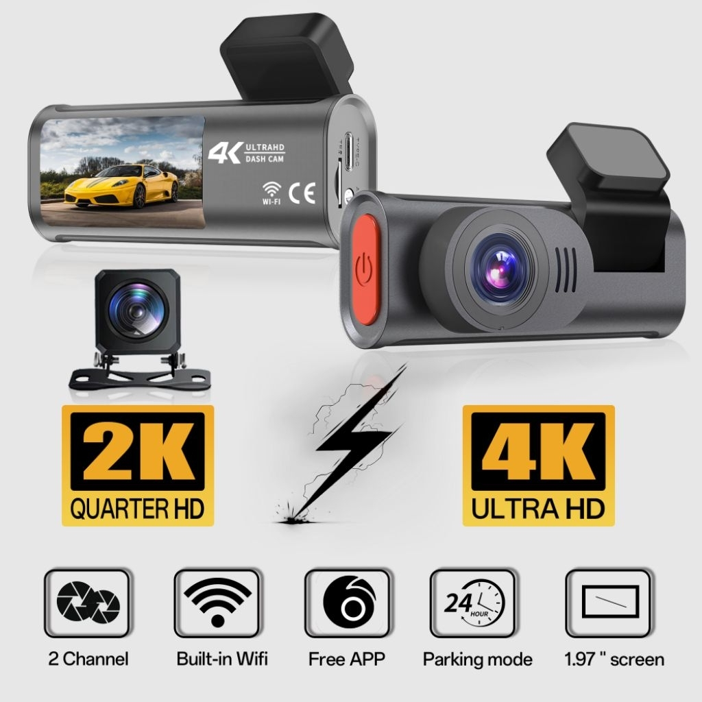 دوربین ثبت وقایع خودرو مدل DUAL D28 4K